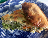 Foto del paso 5 de la receta: Galette Volcán de guisantes con jamón 🐖