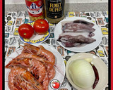 Foto del paso 1 de la receta: Garbanzos con calamares y gambas