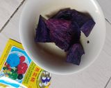 Foto langkah ke 1 dari resep Puding Ubi Ungu.