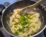 A picture of step 7 of Lamb with mashed potato.