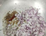 A picture of step 4 of Kadhai pasta masala.