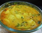 A picture of step 4 of Dahi Ke Aloo.