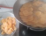 A picture of step 4 of Banana Wafers - Kerala style.