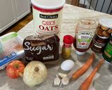 A picture of step 1 of Healthy Meatloaf.