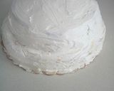 Foto del passaggio 14 della ricetta Torta a due piani con crema chantilly e frutti di bosco e panna