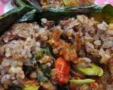 Foto langkah ke 8 dari resep Nasi bakar beras merah.