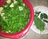 A picture of step 2 of Alo Palak soya methi.