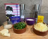 A picture of step 1 of Gruyère, Wild Garlic and Chive Soufflé.