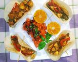 Foto del paso 6 de la receta: Tacos de pollo a la mediterránea