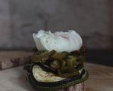 Foto del paso 6 de la receta: Bocata de verduras asadas y huevo poché