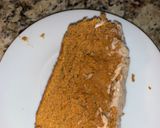 A picture of step 4 of Pumpkin Spice Loaf covered with Cinnamon Icing.
