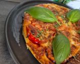 Une image de l'étape 8 de Quiche rustique au poulet et tomates 🍅 du jardin 😃.
