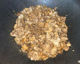 A picture of step 1 of Posh stuffed chicken with duxelles (mushroom).