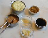 A picture of step 1 of Creamy Peanut Butter Ginger Sauce.