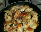 A picture of step 3 of Star fried chicken & steamed cabbages.