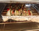 Foto del paso 5 de la receta: Brochetas mixtas con vegetales a la plancha y al air fryer 😎