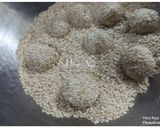 A picture of step 8 of Laughing Balls | Chinese Smiling Sesame Cookies.