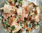 A picture of step 1 of Tawa paneer masala sandwich.