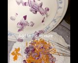 A picture of step 2 of Vegetable Pancakes #WheatflourRecipeContest #My4WeeksChallenge.