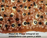 Foto del paso 15 de la receta: Masa de Pizza integral en amasadora con pavo y atún
