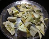 A picture of step 2 of Jackfruit Sabzi/Kathal Sabzi oil free (without fry).