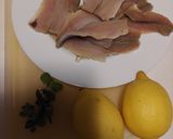 Foto del passaggio 1 della ricetta Filetti di Aringa limone e menta