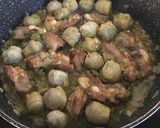 Foto del paso 2 de la receta: Arroz con costillas, garbanzos y alcachofas