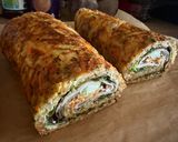 Zöldség tekercs recept fázis 4 fotója