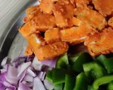 A picture of step 2 of Chilli paneer.