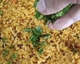 A picture of step 5 of Basanti Poha.