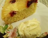 A picture of step 11 of Pineapple Raspberry Upside Down Cake.