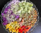 A picture of step 1 of Healthy Rainbow 🌈 Salad (Eat Rainbow - 6 Colours, 6Superfoods in One Plate).