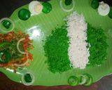 A picture of step 1 of Nigeria map rice.