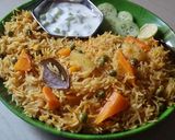 தலைப்பு : வெஜிடபிள் பிரியாணி(veg biryani recipe in tamil) ரெசிபி ஸ்டேப் 4 புகைப்படம்