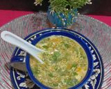 A picture of step 5 of Egg Drop Lemon Coriander Soup.