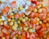 A picture of step 1 of Sweet Potato Mix Chana Chaat 😋😋.
