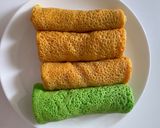 Foto langkah ke 3 dari resep Dadar lembut berpori.