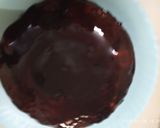 A picture of step 4 of Ruafza rose chocolate cake.