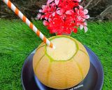 A picture of step 3 of Muskmelon Milkshake.