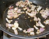A picture of step 1 of Masala Scrambled Eggs.
