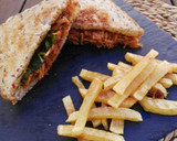 Foto del paso 8 de la receta: Sándwich de pollo mechado
