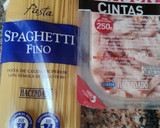 Foto del paso 1 de la receta: Spaghettis con nata y bacon