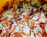 A picture of step 14 of Vegetable Layer Rice.