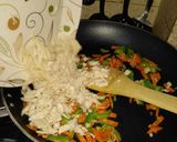 A picture of step 5 of Tikka spring rolls.