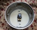 A picture of step 2 of Sabudana kheer.