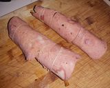Foto del paso 4 de la receta: Rollitos de mortadella con zanahoria, pimiento y cebolla