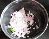 A picture of step 1 of Moong sprouts salad.