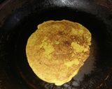 A picture of step 1 of Moong wrap with Paneer stuffing.