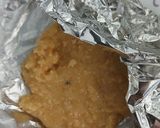 A picture of step 6 of Khoya Chocolate Barfi.