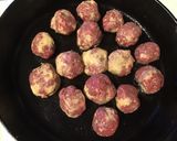 A picture of step 3 of California Farm Venison with Foraged Crab Apples and Mushrooms.